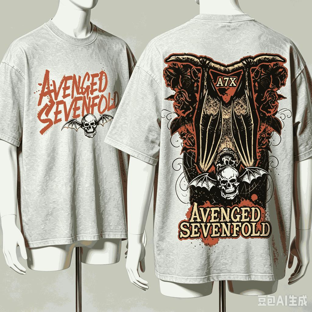 Avenged Sevenfold For Fan Gift Tshirt Unisex Unisex Harajuku Oversized Unisex Short Sleeve Streetwear High Quality Breathable Tee