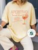 Aperitivo Social Club Comfort Colors Cotton T-Shirt | Boho Italian Cocktail, Spritz Shirt | Bachelorette Party