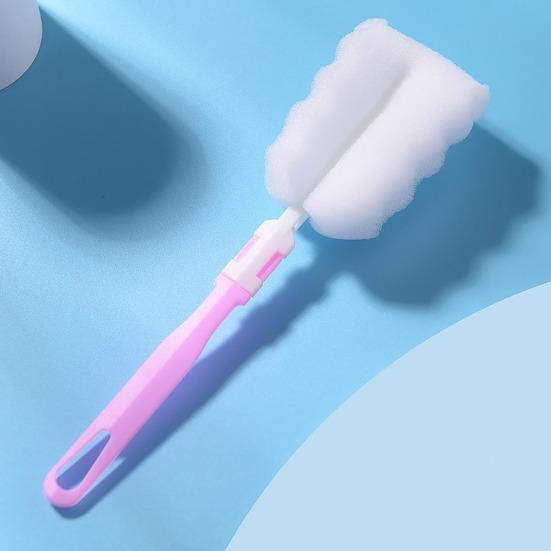 5Pcs Bottle Brush Sponge Cup Cleaner Detachable Long Handle Portable Cleaning Brush for Cups Glasses Water Bottles