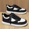 Men's shoes spring summer 2025 new trend round head versatile breathable platform sports leisure color matching comfortable men's shoes