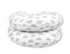 Pregnancy pillow type C removable cover pillow for pregnant women, for breastfeeding - gray clouds