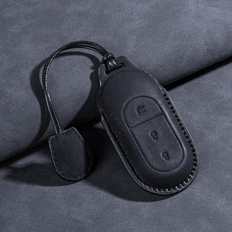 Fit For Leapmotor T03 B10 C10 C01 C11 C16 Car Key Card Holder Smart Card Case Suede Protective Shell