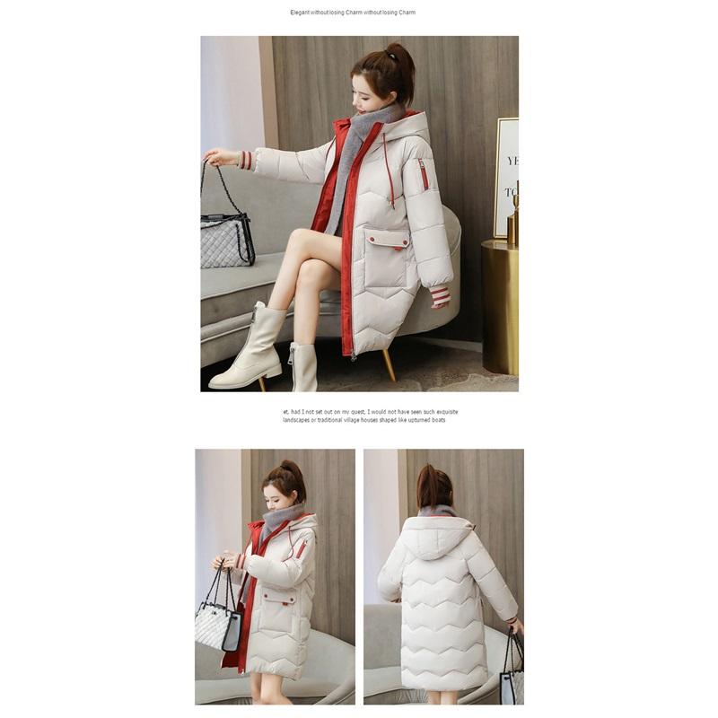 Women's Winter Mid To Long Loose Jacket Thick Cotton Jacket And Bread Jacket