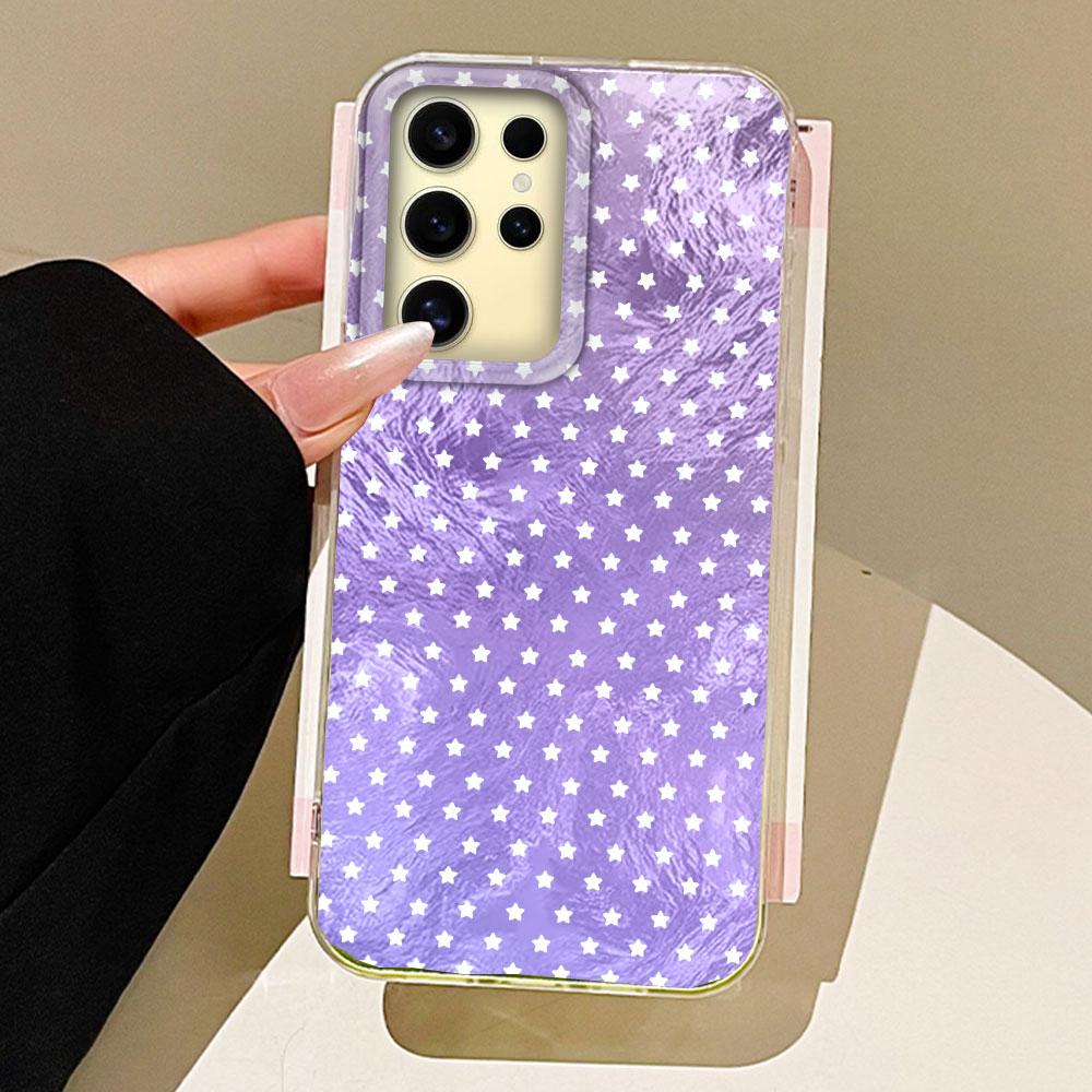Verlaufende Bunte Sterne Frauen Mädchen Handyhülle für Samsung Galaxy S25 Edge S24 S23 S22 S21 S20 FE Plus Ultra Hülle Taschen Cover