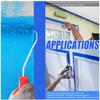 Masking Tape Applicator and 25mm Wide White Sticker Roll Covering Paint Tape Dispenser Cutter for Trim Window Door Frame