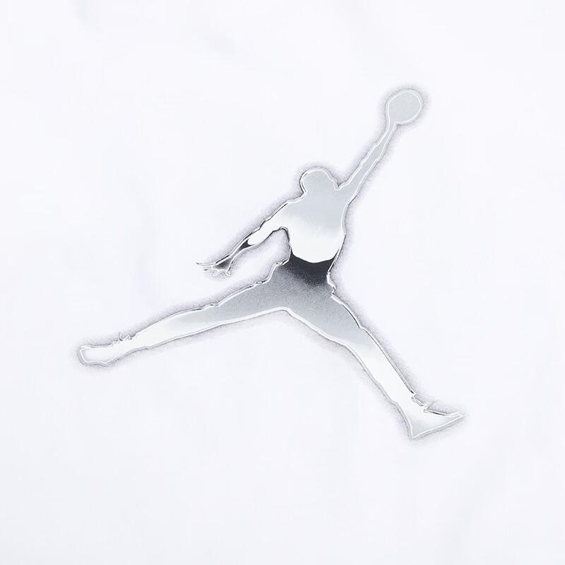 Jordan Logo Print Breathable Round Neck Short Sleeve T-Shirt Women Tops White FJ2511-100