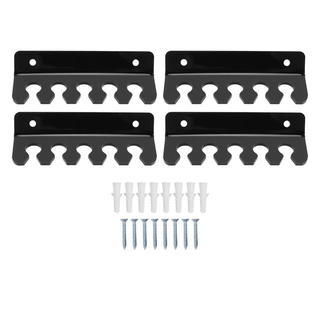 4 Pcs Cable Holder Clip 5 Slots Acrylic Phone Tablet Charging Cord Management Organizer for Desk Wal