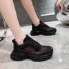 Fashion Luxury Women's Rhinestone Shoes Summer Fashion Hollow Mesh Designer Height Increasing Women's Shoes Thick-soled Casual Sports