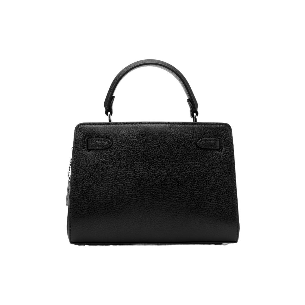 New COACH Lane Canvas With Leather Handbags Shoulder Bag Crossbody Bag Small Size Women's Black Monogram CC977-SVTSQ