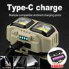 Powerful COB LED Headlamp Waterproof USB C Rechargeable Head Flashlight 18650 EDC Head Torch for Outdoors Hiking Fishing Camping