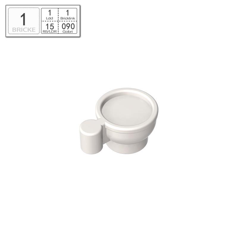 

BRICKE 38014 Building Block Mug - Compatible with LEGO, MOC DIY Accessory Piece белый