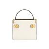 Tory Burch Lee Radziwill Button Closure Mini Leather Handbag Women handbag Beige 80673-122