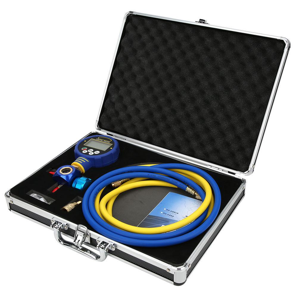 

Digital Refrigerant Gauge Low Pressure Vacuum Pressure Manifold Tester 1 8in NPT
