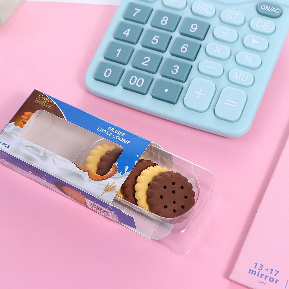 Less Rubber Debris Biscuit Pencil Eraser Writing Drawing Easy To Rub Cookie Pencil Eraser Good Flexibility Handwriting