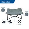 Portable Dog Camping Bed with Detachable, Washable Mesh Fabric & Iron Frame - Moisture-Proof & Breathable for All-Season Use