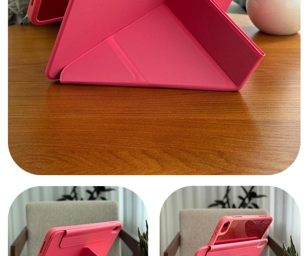 Lightweight Transparent Acrylic Protective Case for iPad 11 (2025 Model 3Y) - Foldable, No Pen Slot, Tenth Generation