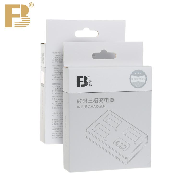 FB NP FZ100 Battery 3 Slot Charger for Sony Camera Alpha A7R3 A6600 A6700 A7M3 ARR4 A7R4 A7R5 A7III A7S3A9 A9S IV BC-QZ1 ILCE-9