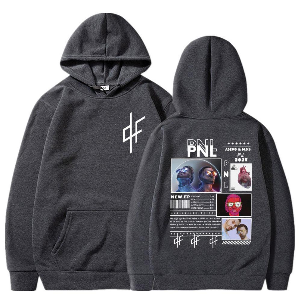 NLP Music Album Print Men's Hip-hop Fashion Long-sleeved Hoodie Rapper Le Monde Chico Design Autumn and Winter Sweatshirt