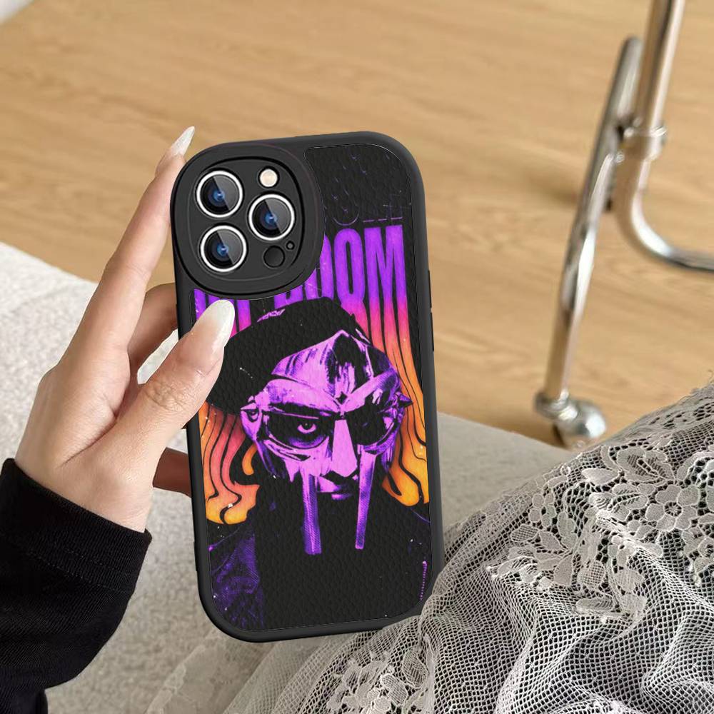 Underground Hip Hop M-MF-DOOM For IPhone 16 15 14 16E 13 12 11 Pro Max Plus Phone Leather Case