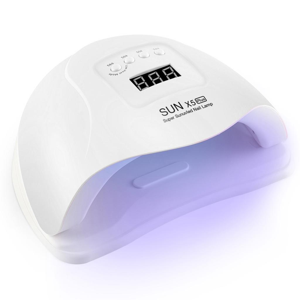 

Сушарка для нігтів 180 Вт SUN X15 MAX УФ-світлодіодна лампа Манікюрні лампи для нігтів для затвердіння УФ-гель-лаку Розумний сенсор РК-дисплей Інструменти для нігтів US Plug теплим білим кольором