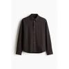 H M Loose Fit sHirt Dark Brown