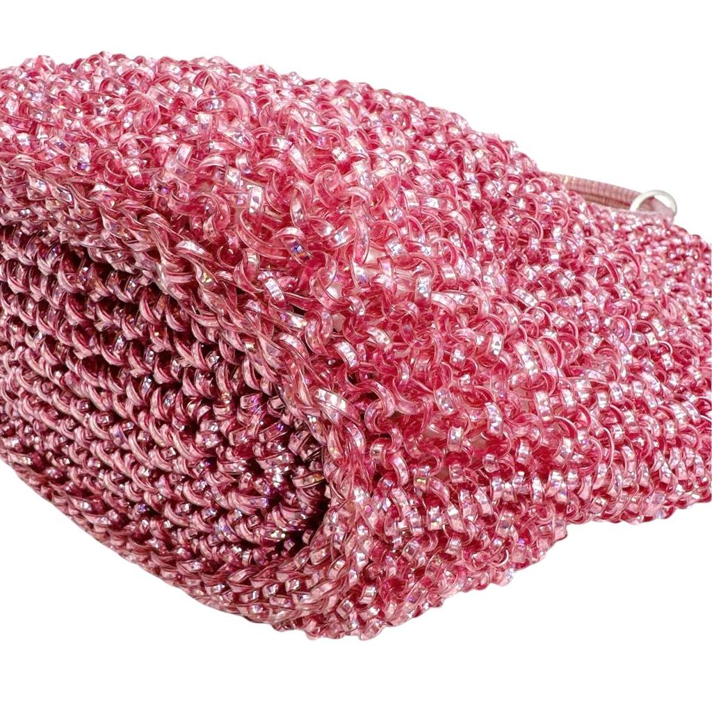 ANTEPRIMA party wedding Handbag wire pink Women Used