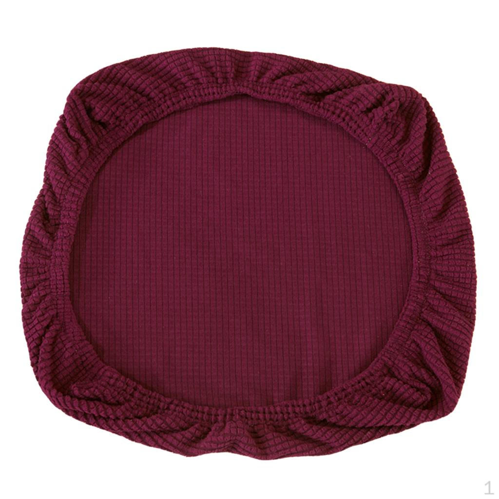 

Чехлы на сиденья для столовой, эластичный водонепроницаемый чехол для вечерние декора, поверхностная часть легко снимается 38-50cm_Dark Purple