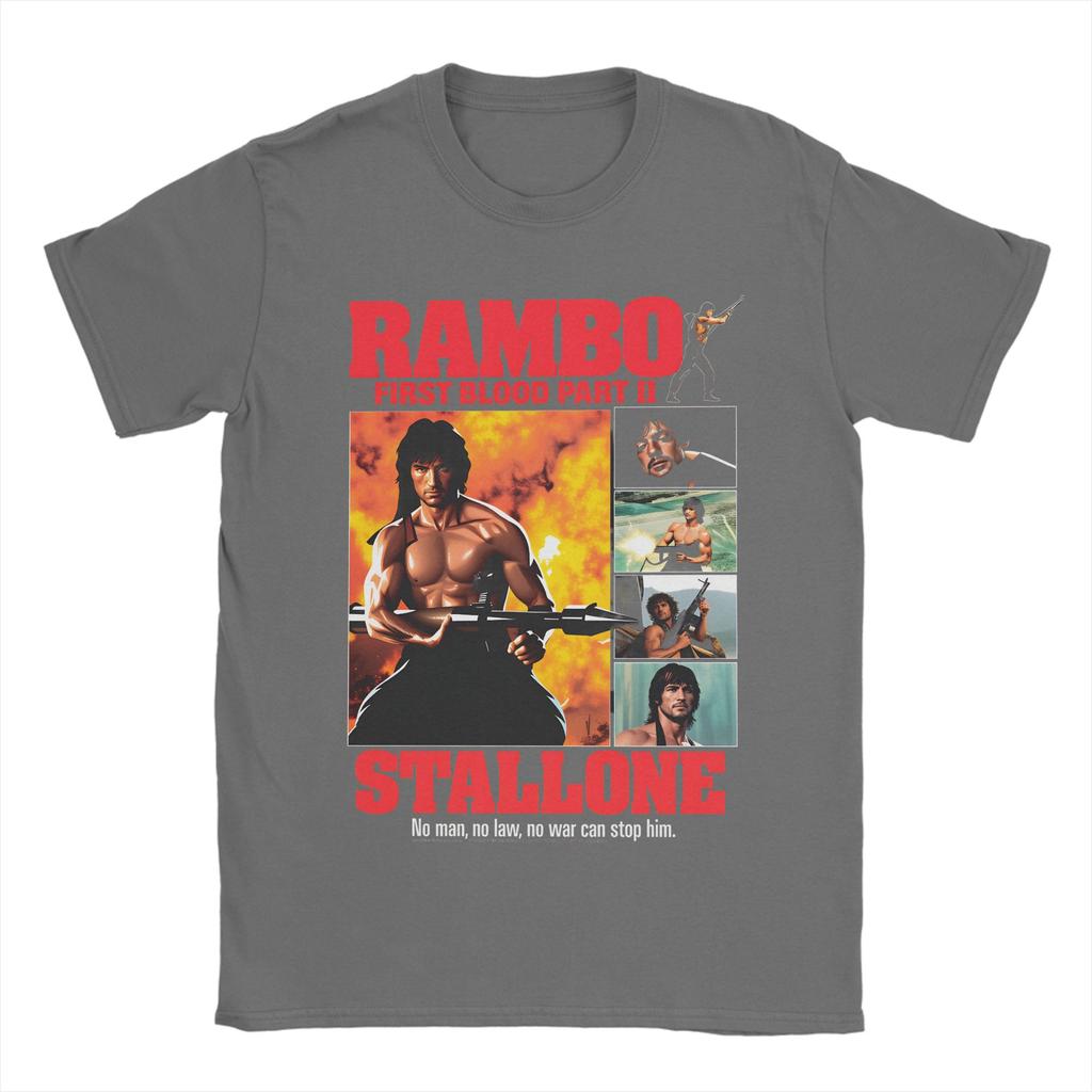 Rambo First Blood TShirt Beach Leisure TShirts Cotton ONeck Plus Size Tees Short Sleeve Vintage Tops