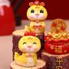 Resin Cartoon Snake Figurines Snake Shaped New Years Decor Snake Miniature Figure  Desktop Ornament