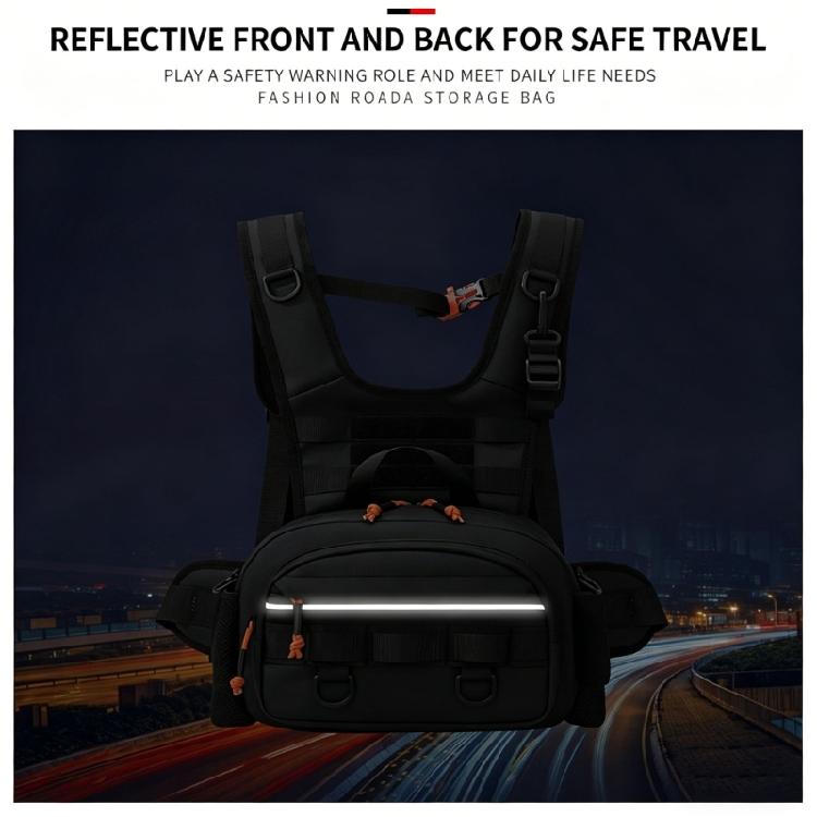 Zaino a Gilet Sportivo Borse Borsa da Petto per Pesca Borsa da Pesca Esterna Antigraffio Borsa da Petto Antispruzzo Multicolore