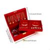 Engagement Jewelry Box, Wedding Gift Organizer, Keepsake Case Red 24x25x11cm
