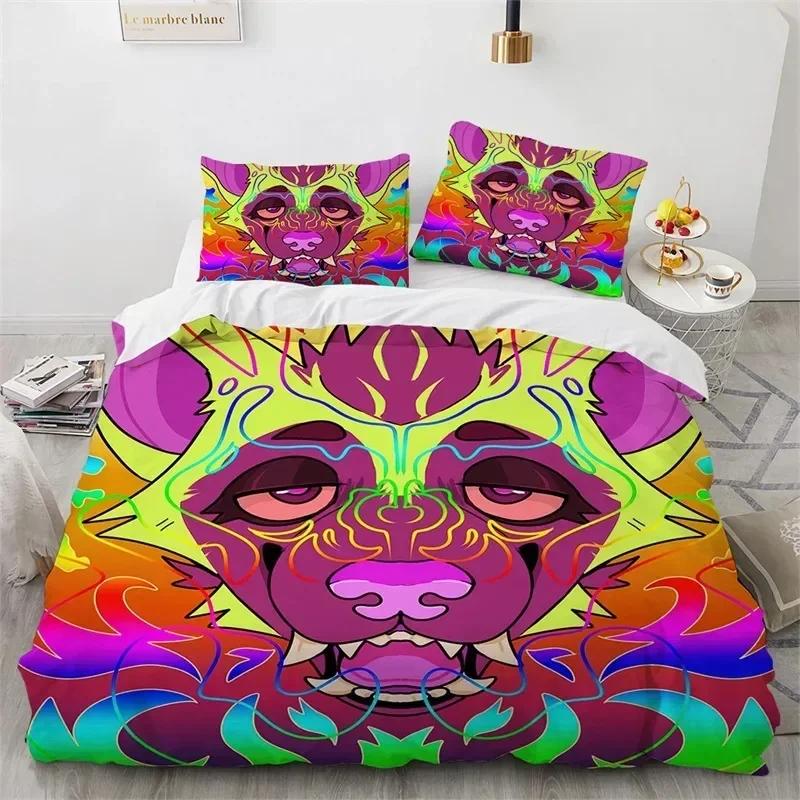 3D Wolf Fox Elk Wild Animals Bedding Set Boys Girls Twin Queen Size Duvet Cover Pillowcase Bed Kids Adult Home Textileextile