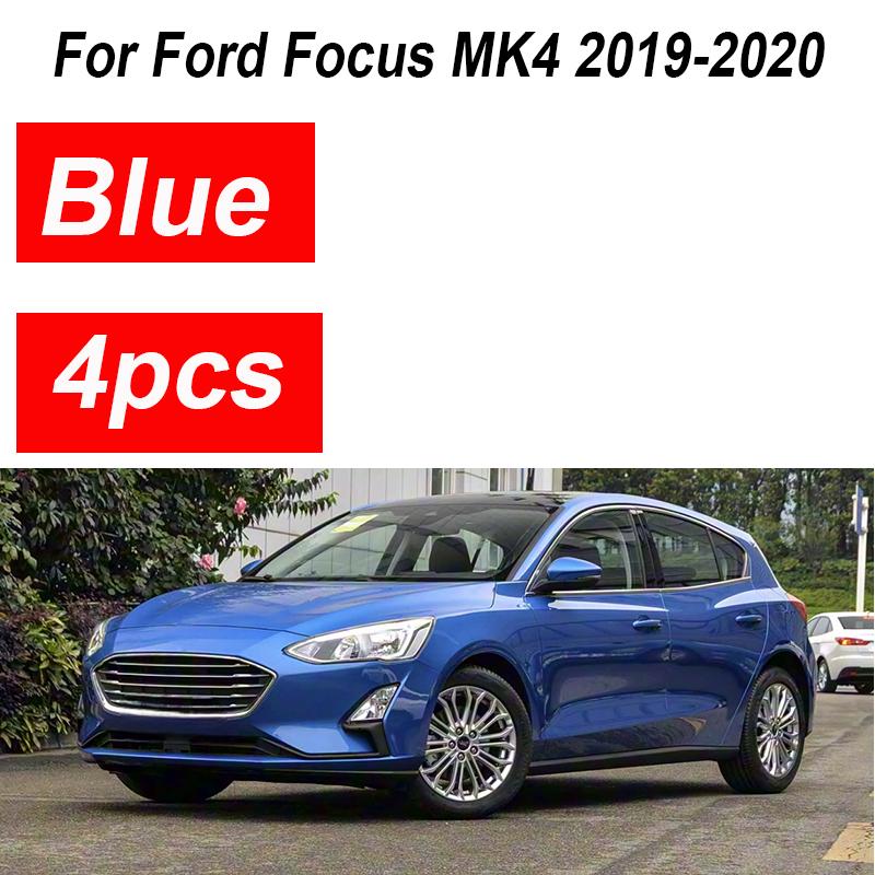 Painted For Ford Focus ST-Line MK4 Accessories   4PCS Front Mud guards Splash Guards Rear Fenders Flares Car Accessories
