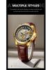 LIGE Men's Skeleton Quartz Watch: Transparent, New Concept, Business, Waterproof.