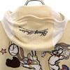 Warner Bros Bugs Bunny Long Sleeve Zip Hoodie Ivory Men's Used