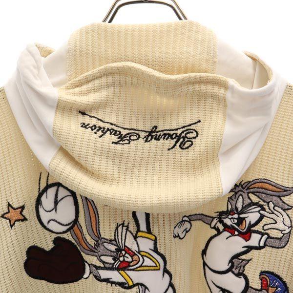 Warner Bros Bugs Bunny Long Sleeve Zip Hoodie Ivory Men's Used