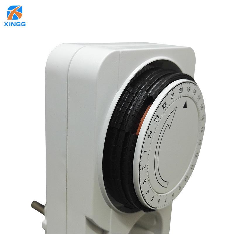 Europäischer Standard 16A 250V Mechanische Zeitschaltuhr-Steckdose - 24-Stunden-Timer für deutsche, koreanische und russische Typen