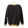 Gucci 529193_X9W83_4921 M Cardigan Navy/gold Cotton Mens