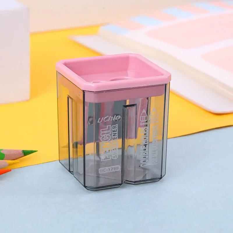Mini sacapuntas lindo lápiz pequeño oso de dibujos animados encantador conejo papelería sacapuntas portátil estudiante Kawaii útiles escolares