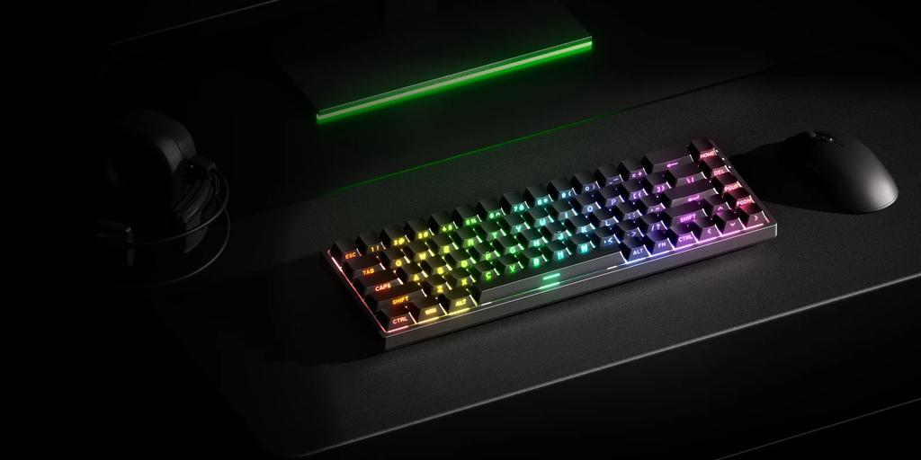 MonsGeek Fun68 HE Magnetic Keyboard - Black Side Print Rapid Trigger