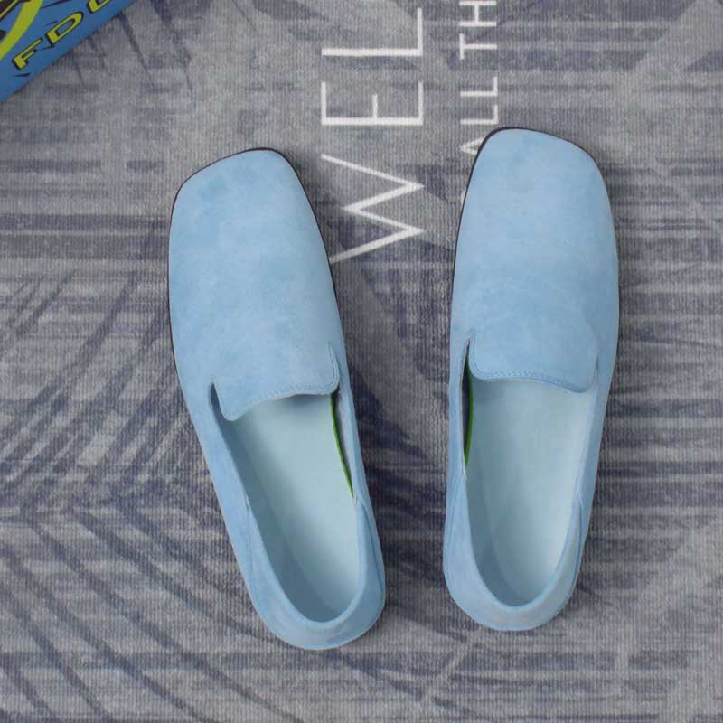 Fashion Outdoor Lazy Loafers Stylish Suede Leather Men's Shoes Summer New Driving Casual Shoes Comfy Style Man Slip On Flats Moccasins