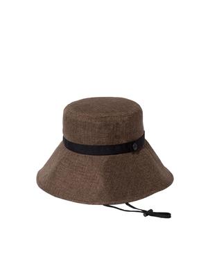 North Hike Besen Abnehmbares Kinn Brownfield M [Das Gesicht] Hut, Unisex, Stroh, Kompakt, Waschbar, Riemen,