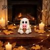 Cute Ice Cream Ghost Decor Resin Figurine Spooky Desk for Halloween Ornament Home Soft Summer Ornament Festive Gift Friends Artistic Craft