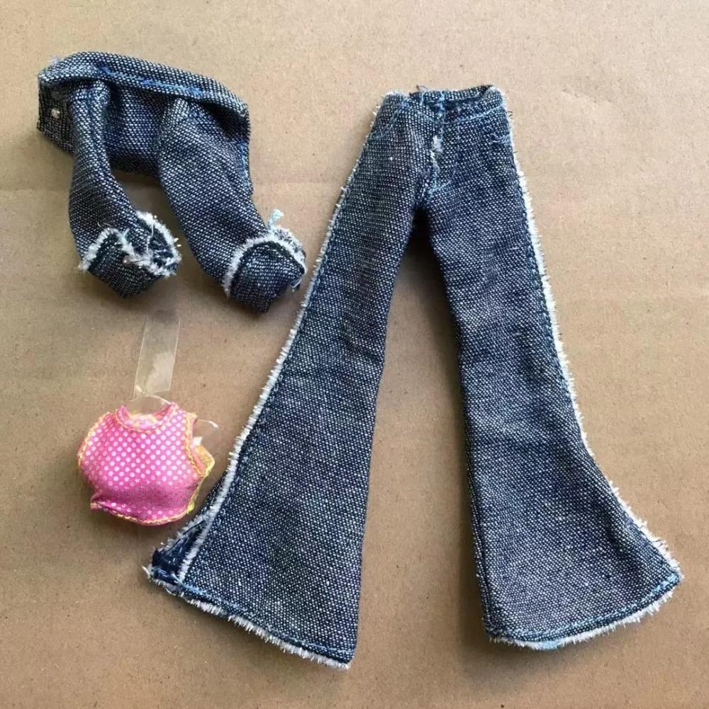 Vêtements de Poupée Danseuse Robe Chemise Pantalon Décorations de Poupée Colorées Costume de Poupée Originale Monstering Bratss Jouets d'Habillage DIY pour Enfants