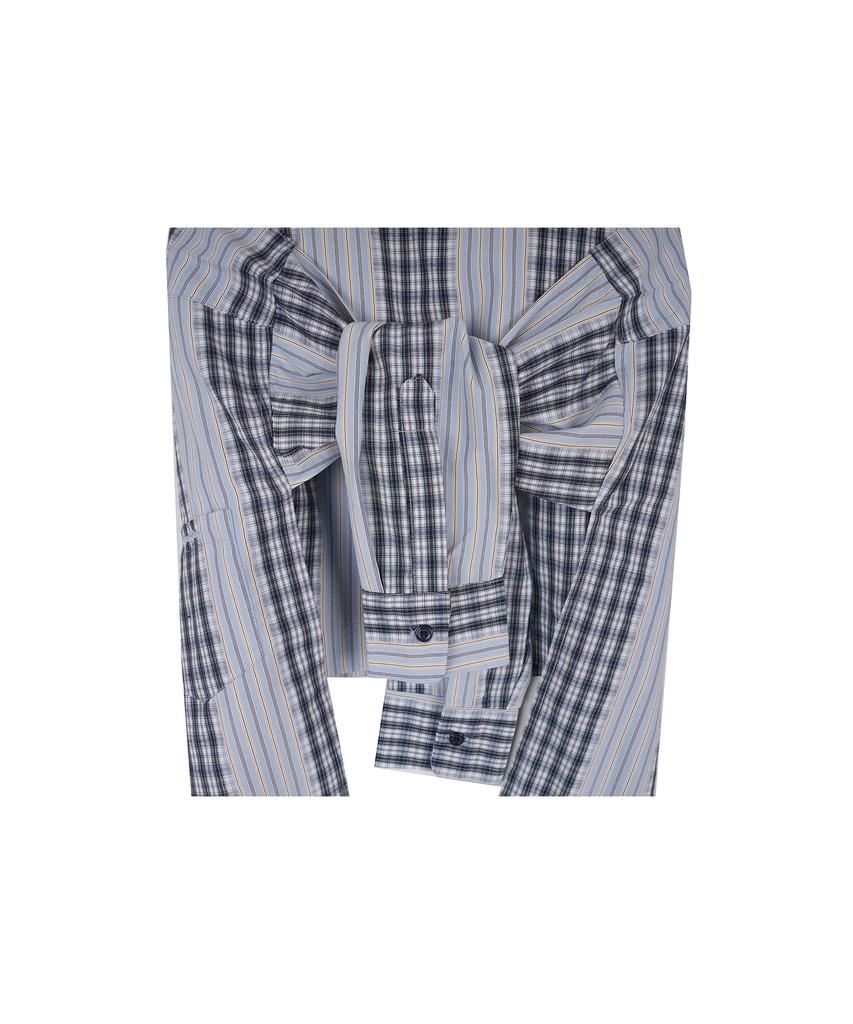 HIGH SCHOOL DISCO Shirt Layered Skirt_Sky Blue