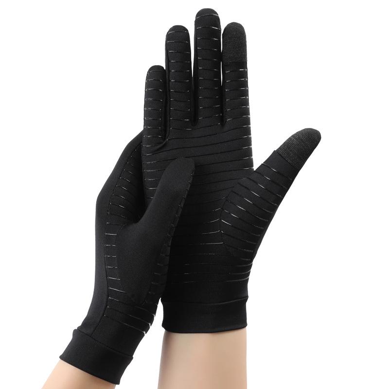 Unisex Half-Finger Compression Gloves: Anti-Slip Dotted Cycling & Rehabilitation