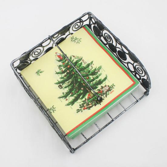 Kutu Mendil Modern Narin Baskılı Kağıt Havlu Programı Rahat Akşam Yemeği Peçetesi Baskılı Peçeteler Düğün için