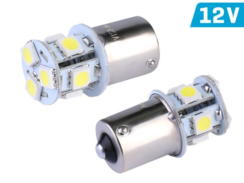 Ampoule LED VISION P21W BA15s 12V 8x 5050 SMD, blanche, 2 pcs.