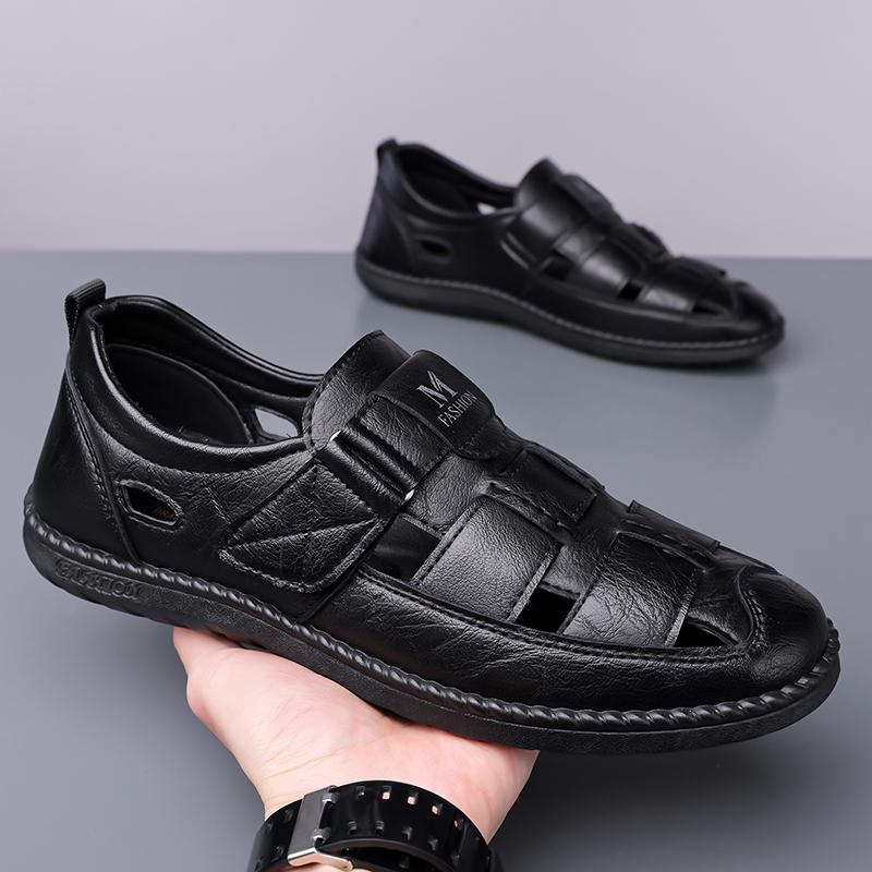 Men's Sandals Shoes Anti-slip Breathable Hollow Outdoor Sports Beach Shoes Casual Sandals