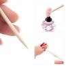 100Pcs Wooden Cuticle Pusher Remover Nail Art Design Orange Wood Sticks Tools